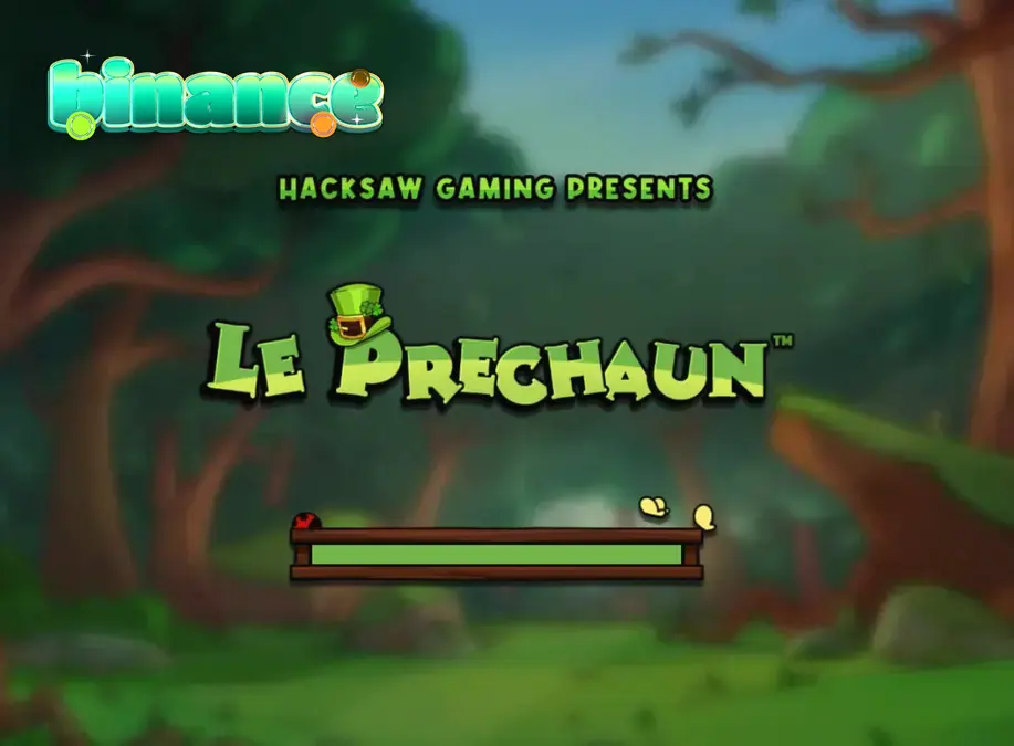 Giao diện trò chơi slot Le Prechaun với chú gấu mèo cá tính và lưới 5x5